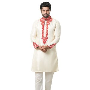 Indian wedding panjabi for men golden color