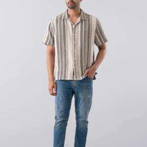 Relaxed Fit Striped Casual Shirt
